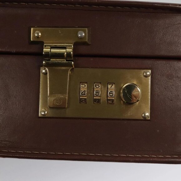 GUCCI Micro GG Canvas Trunk Black Gold Auth - Picture 12 of 16